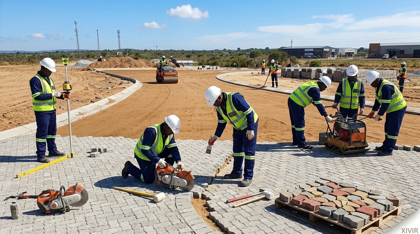 Paving work