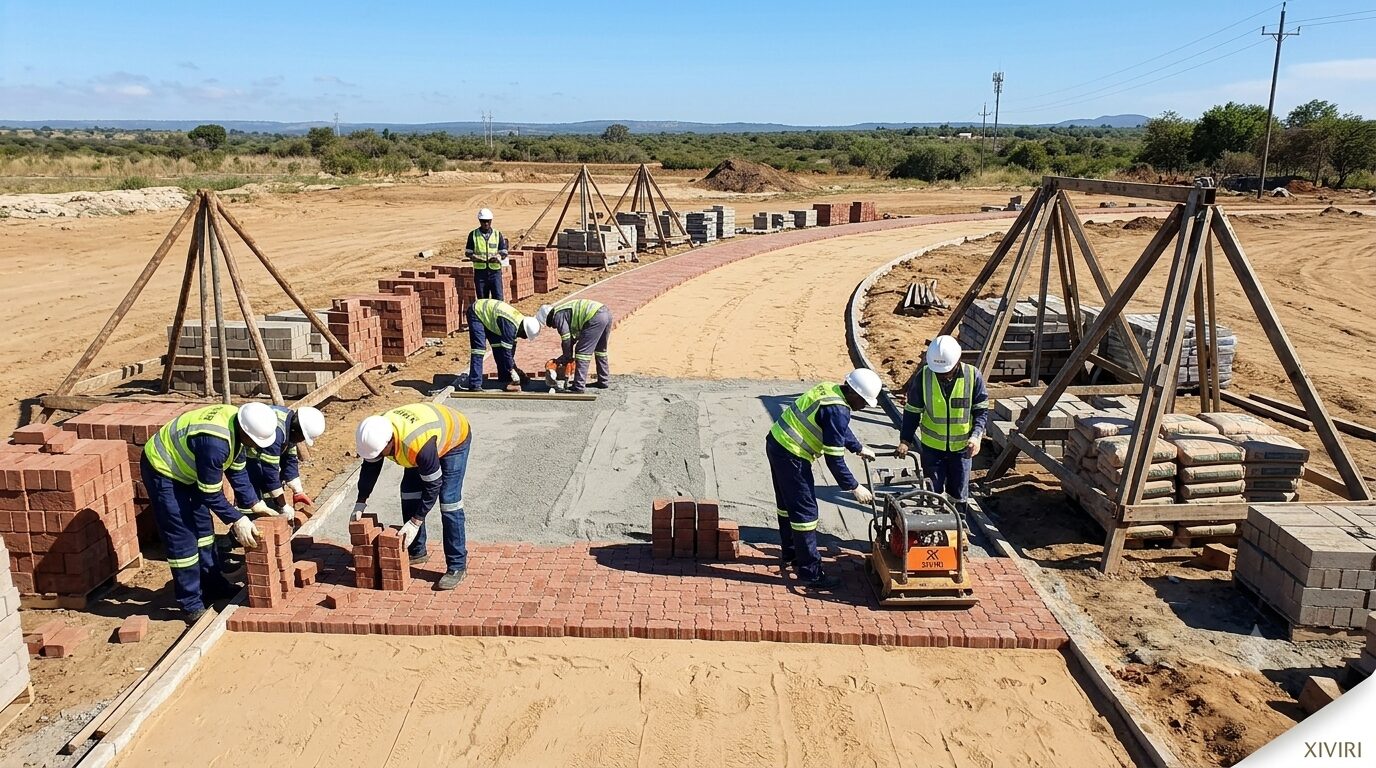 Paving work